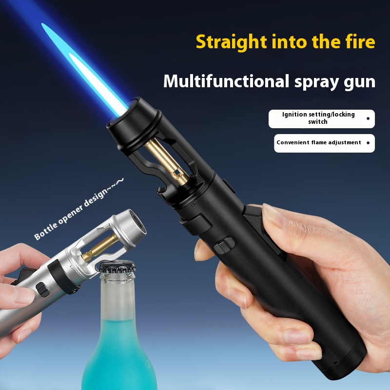 Camping Cooking Torch - Briquet à flamme jet en métal