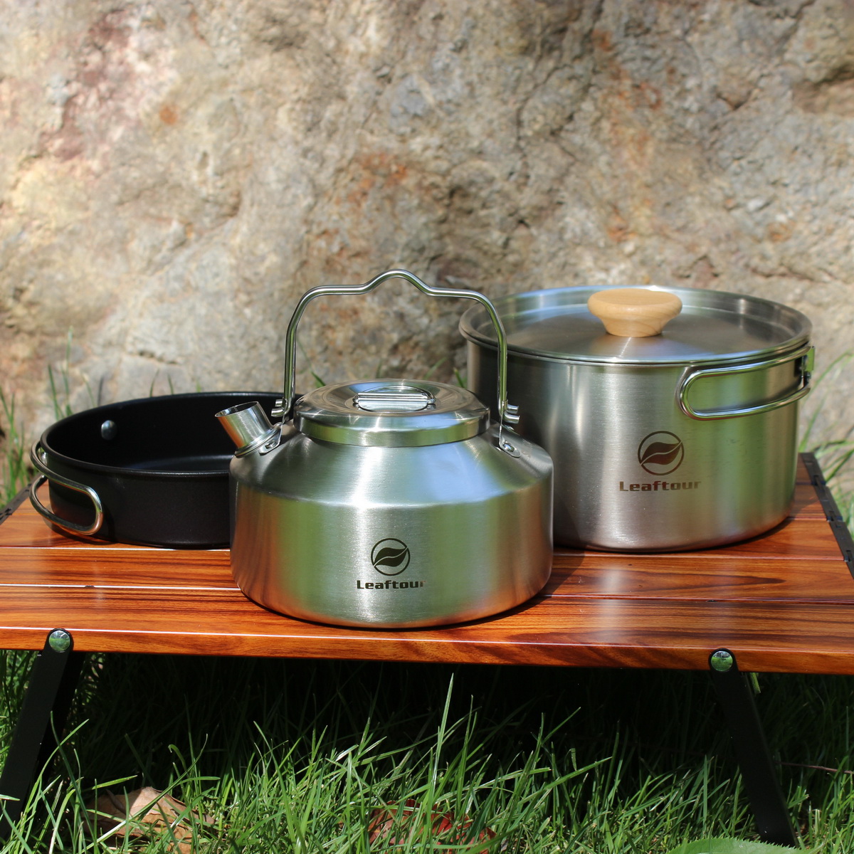 Camping Cooking Ware Set - Leaftour – batterie de cuisine de
