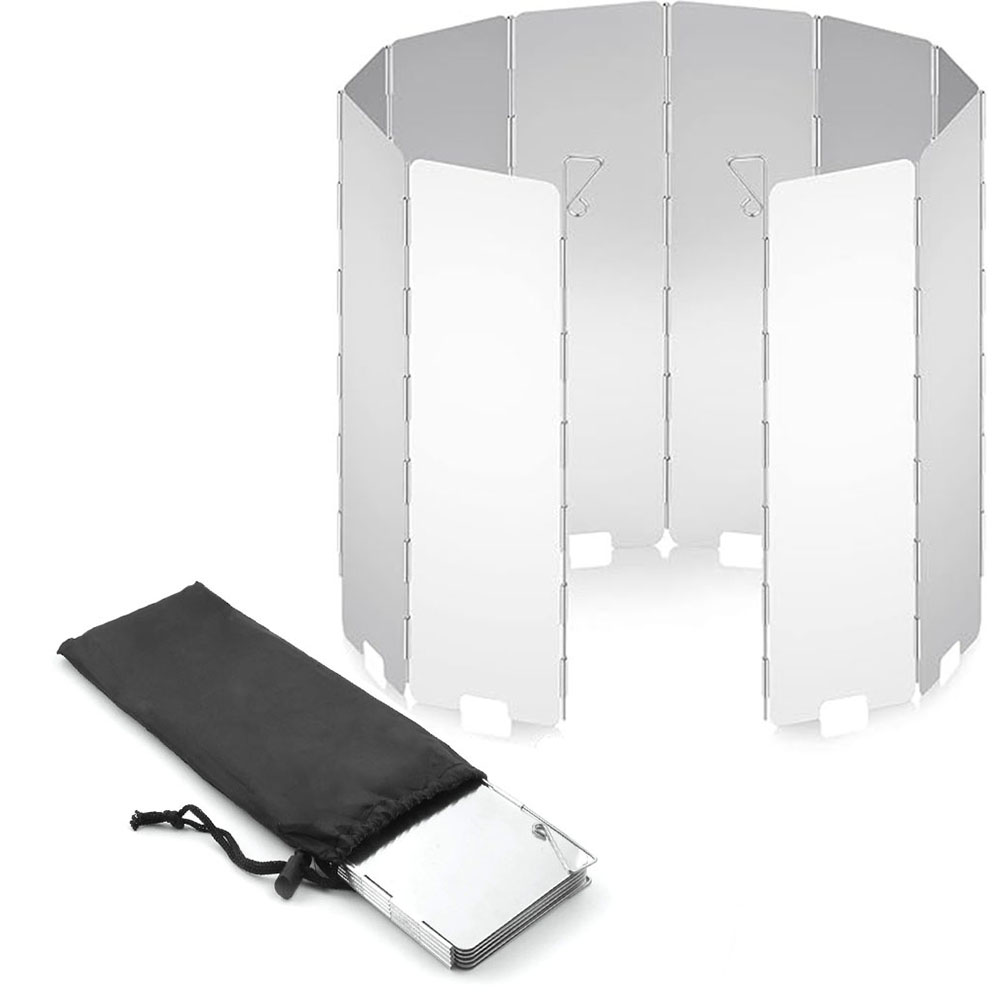 Camping Cooking Plate - Paravent pliable léger pour réchaud de