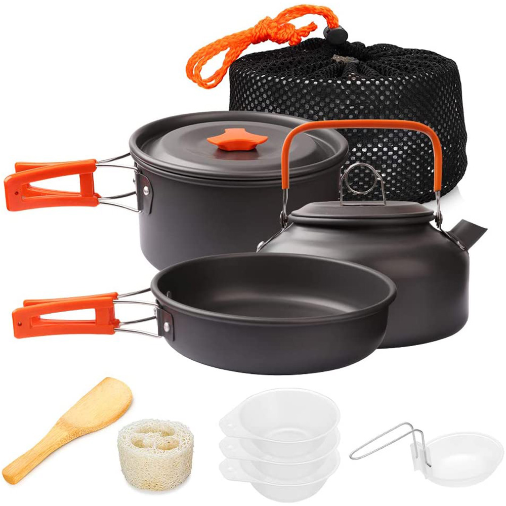 Camping Cooking Ware Set - Kit d'ustensiles de cuisine de Camping,