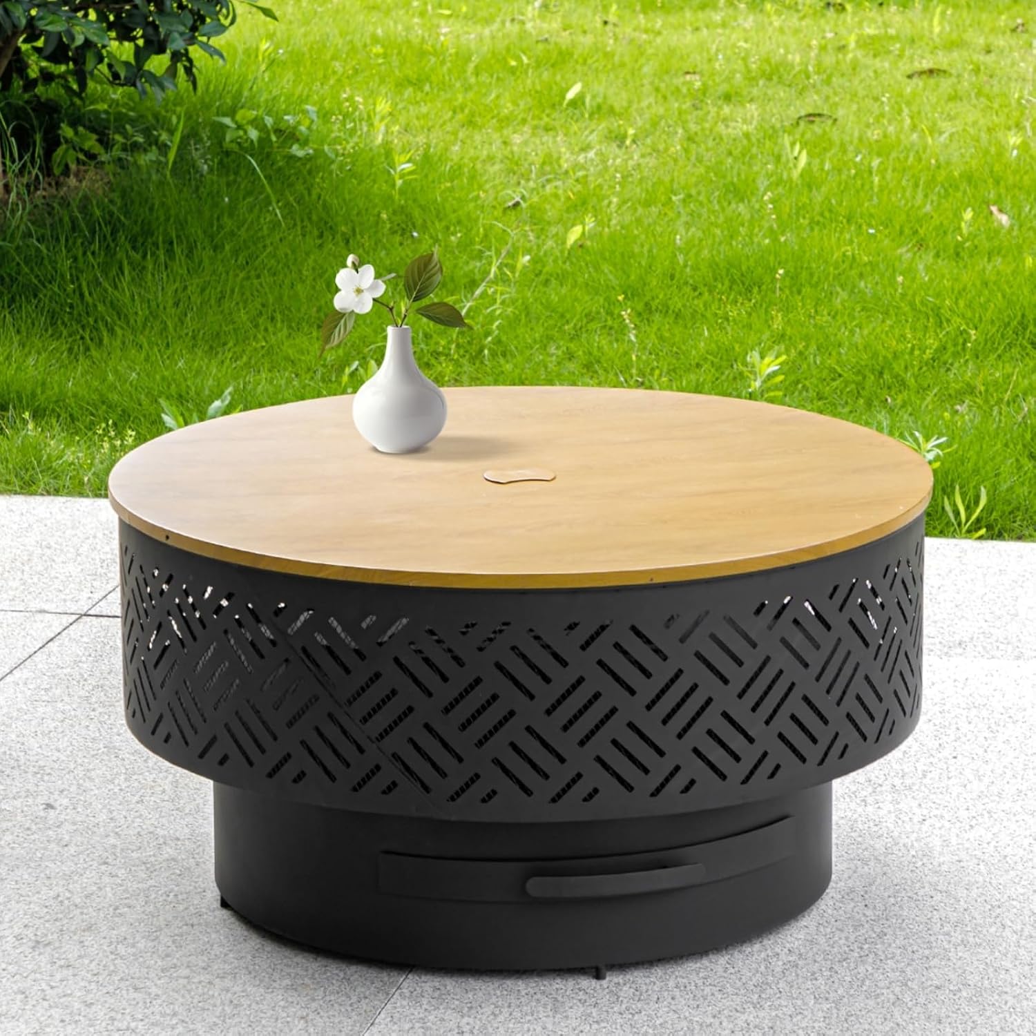 Camping Cooking Pack - Table de foyer ronde en métal
