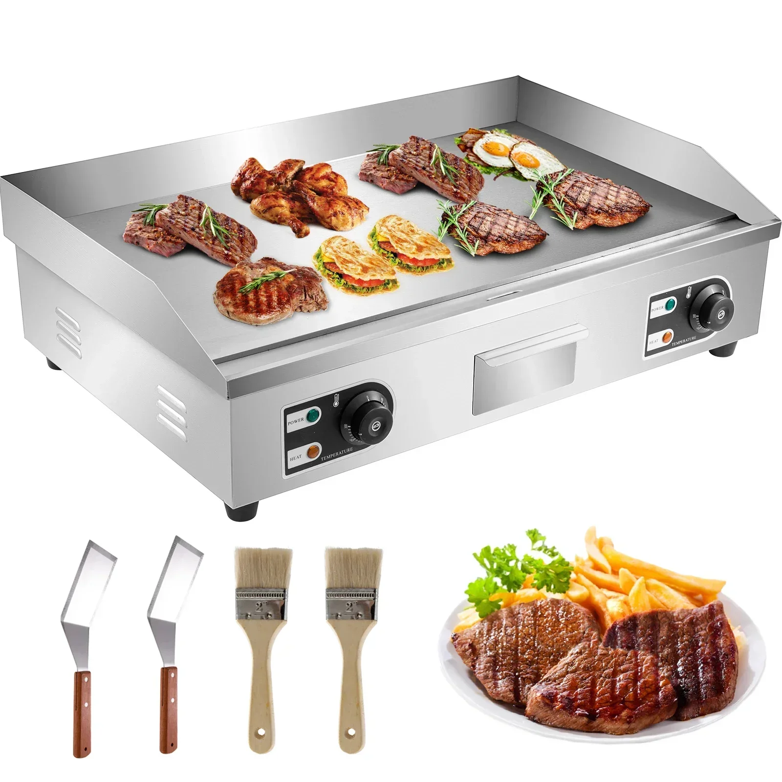 Camping Cooking Flat Top - Plaque chauffante électrique de comptoir avec