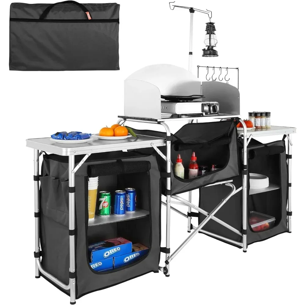 Camping Cooking Cupboard - Une table de cuisine de camping,