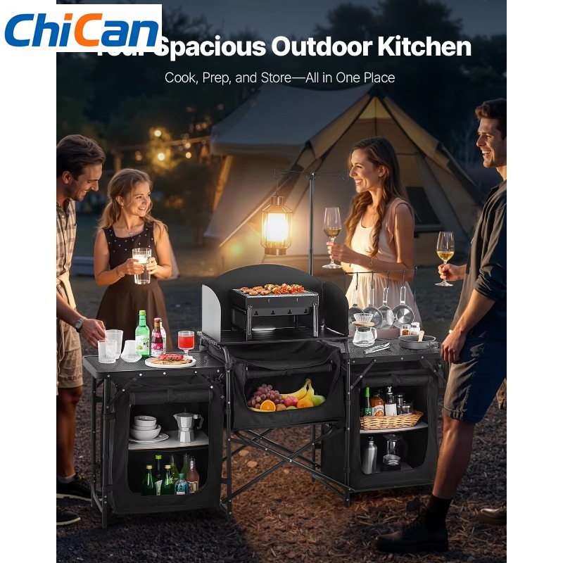 Camping Cooking Cupboard - 【Hot】VEVOR Table de cuisine de camping