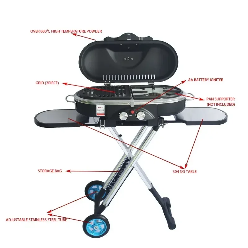 Camping Cooking Range - Poêle de cuisson à gaz d'intérieur