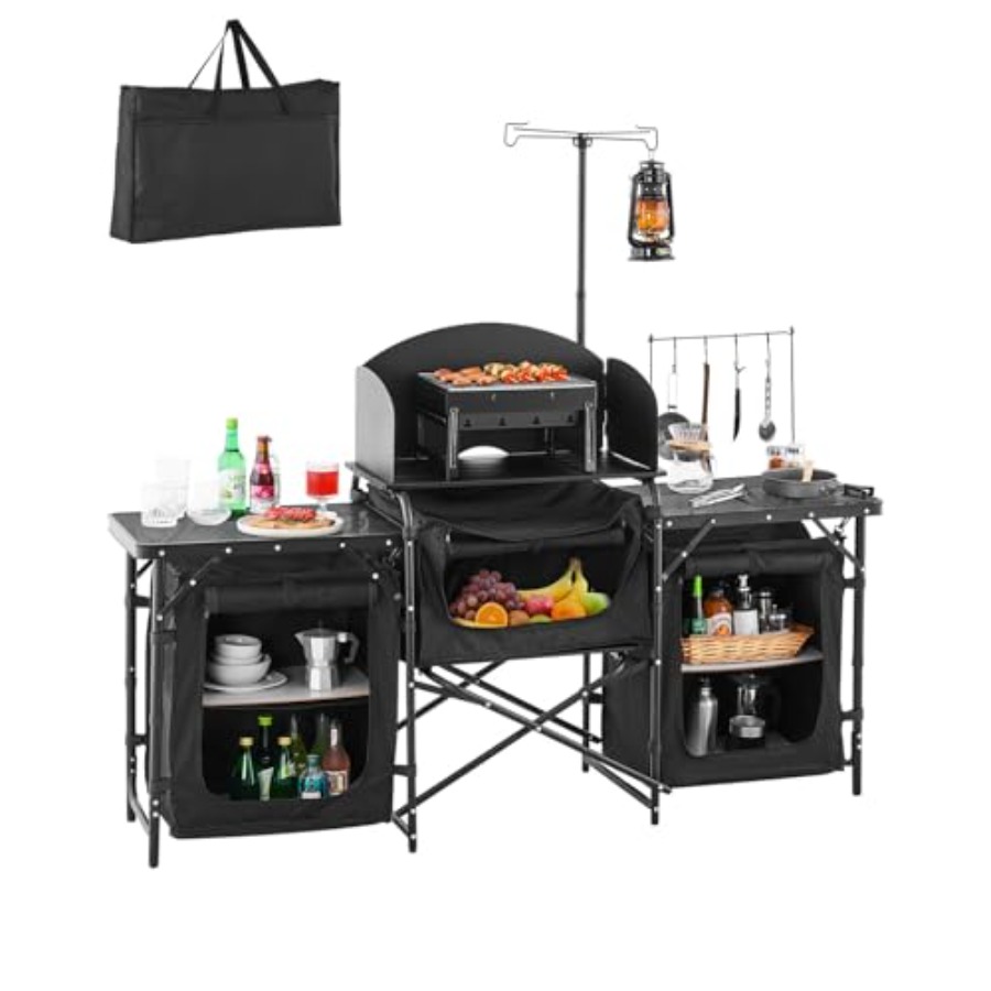 Camping Cooking Cupboard - Table de cuisine de camping, table