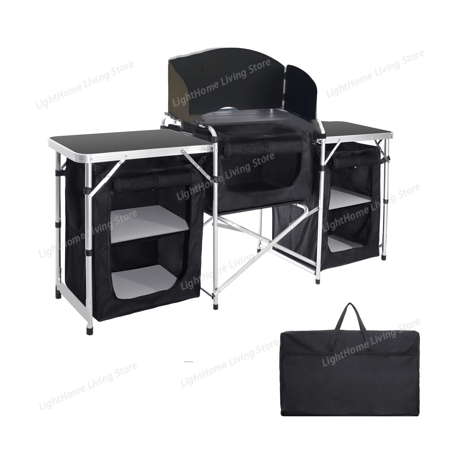 Camping Cooking Cupboard - Table de cuisine de camping portable