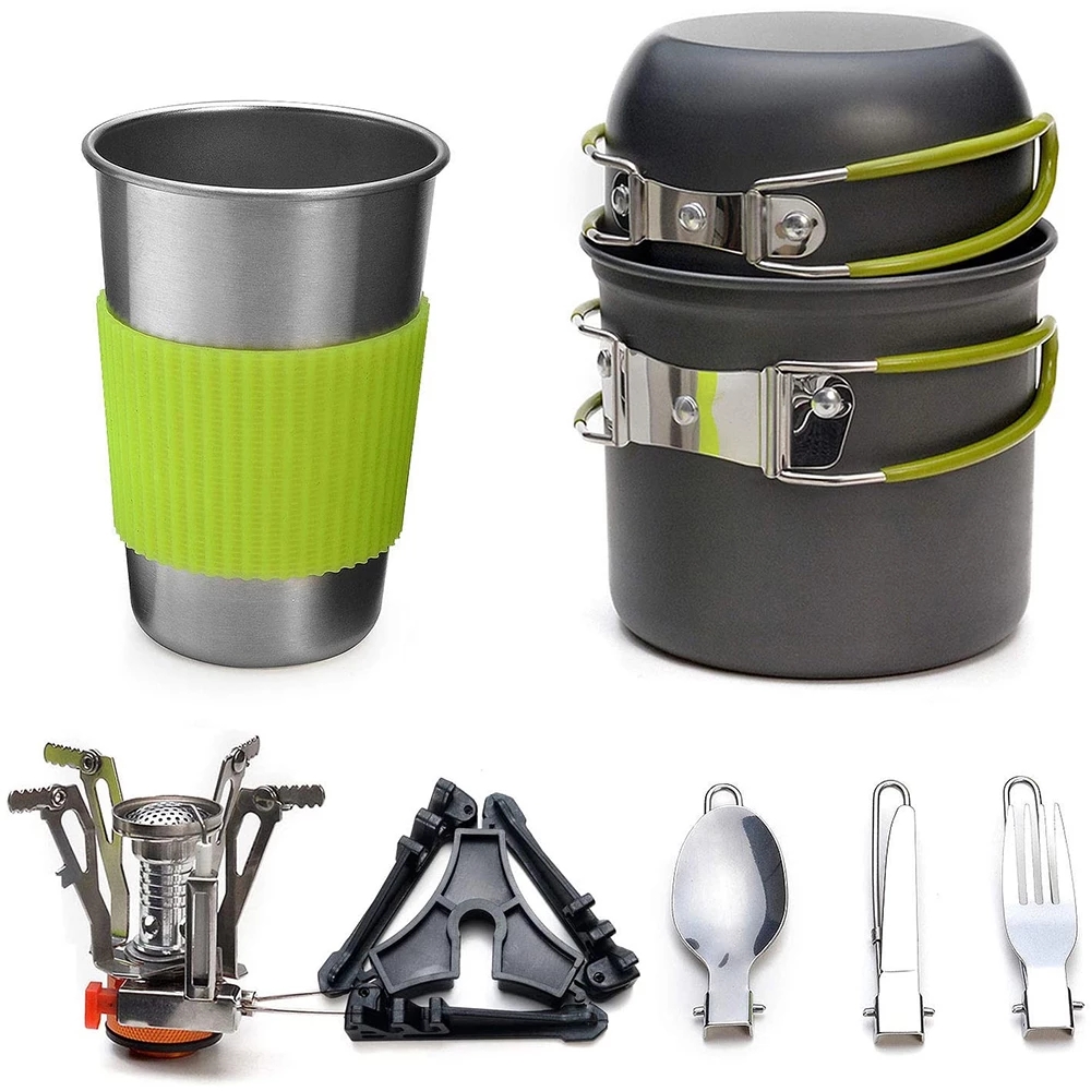Camping Cooking Ware Set - Kit d'ustensiles de cuisine de Camping