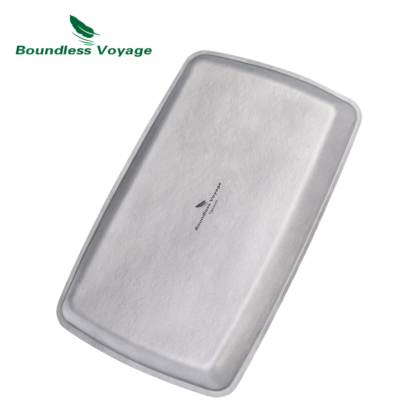 Camping Cooking Plate - Plaque carrée en titane Boundless Voyage