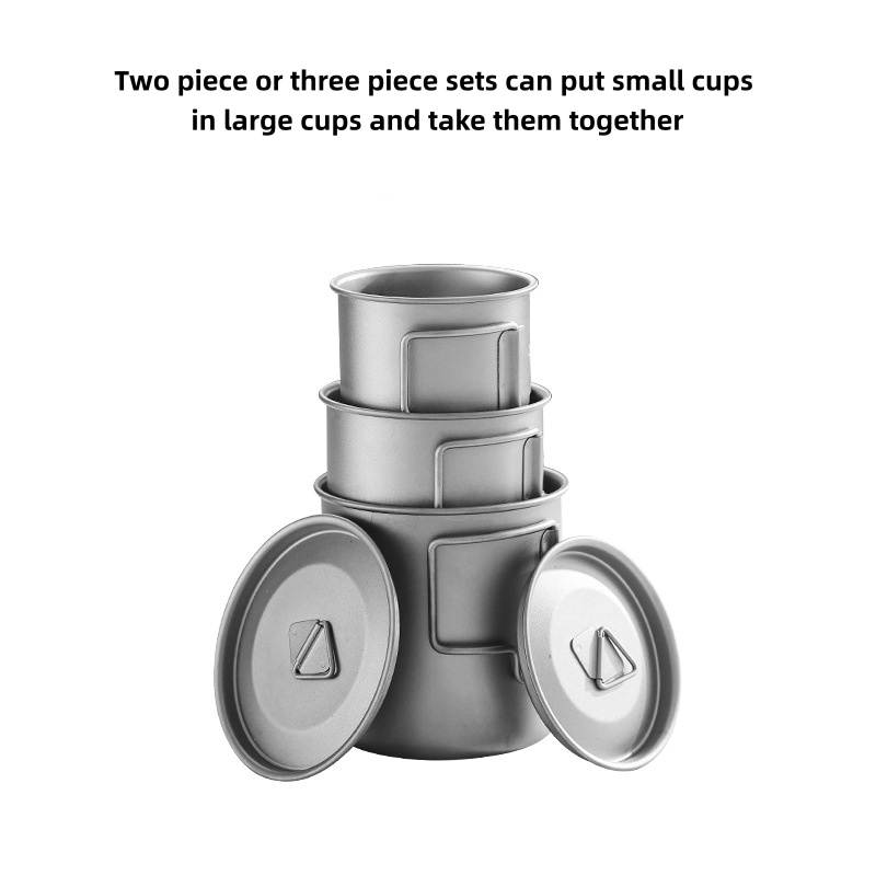 Mug de camping en titane avec  - Camping Cooking Ware Set avis et prix