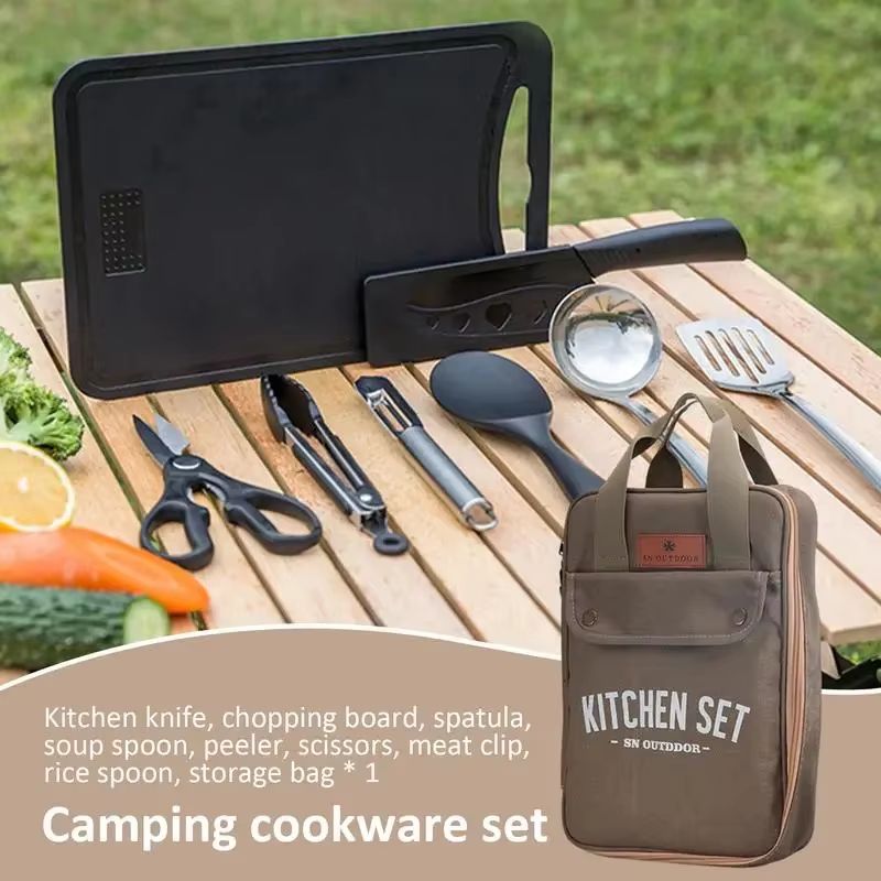 Ensemble de 8 ustensiles de cu - Camping Cooking Pack avis et prix
