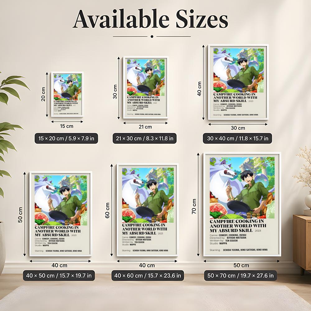 Poster « Campfire Cooking in A - Campfire Cooking In Another World With My Absurd Skill avis et prix