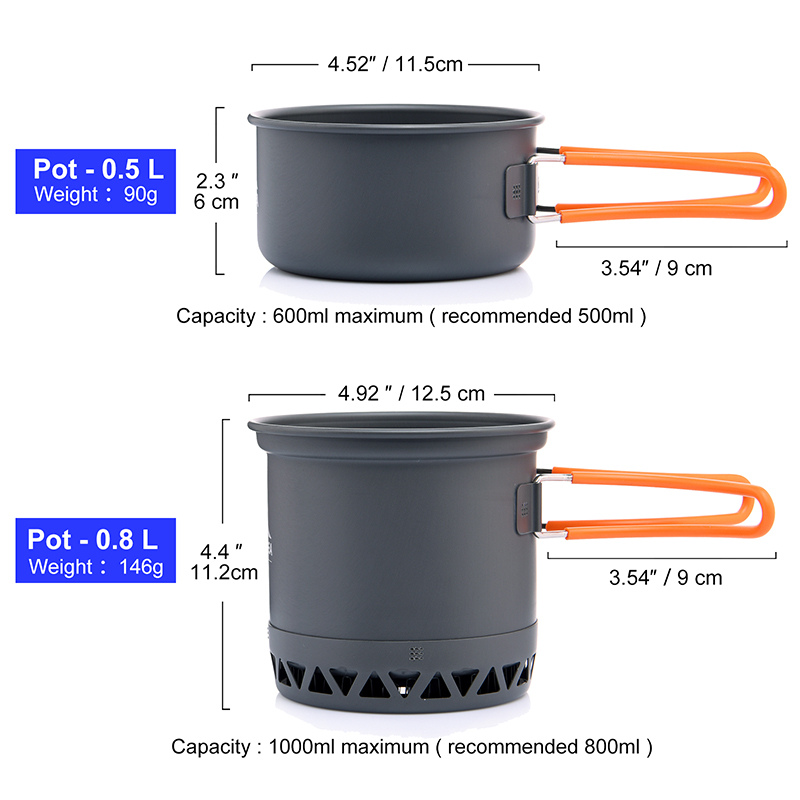 Widesea – ensemble d'ustensile - Camping Cooking Ware Set avis et prix