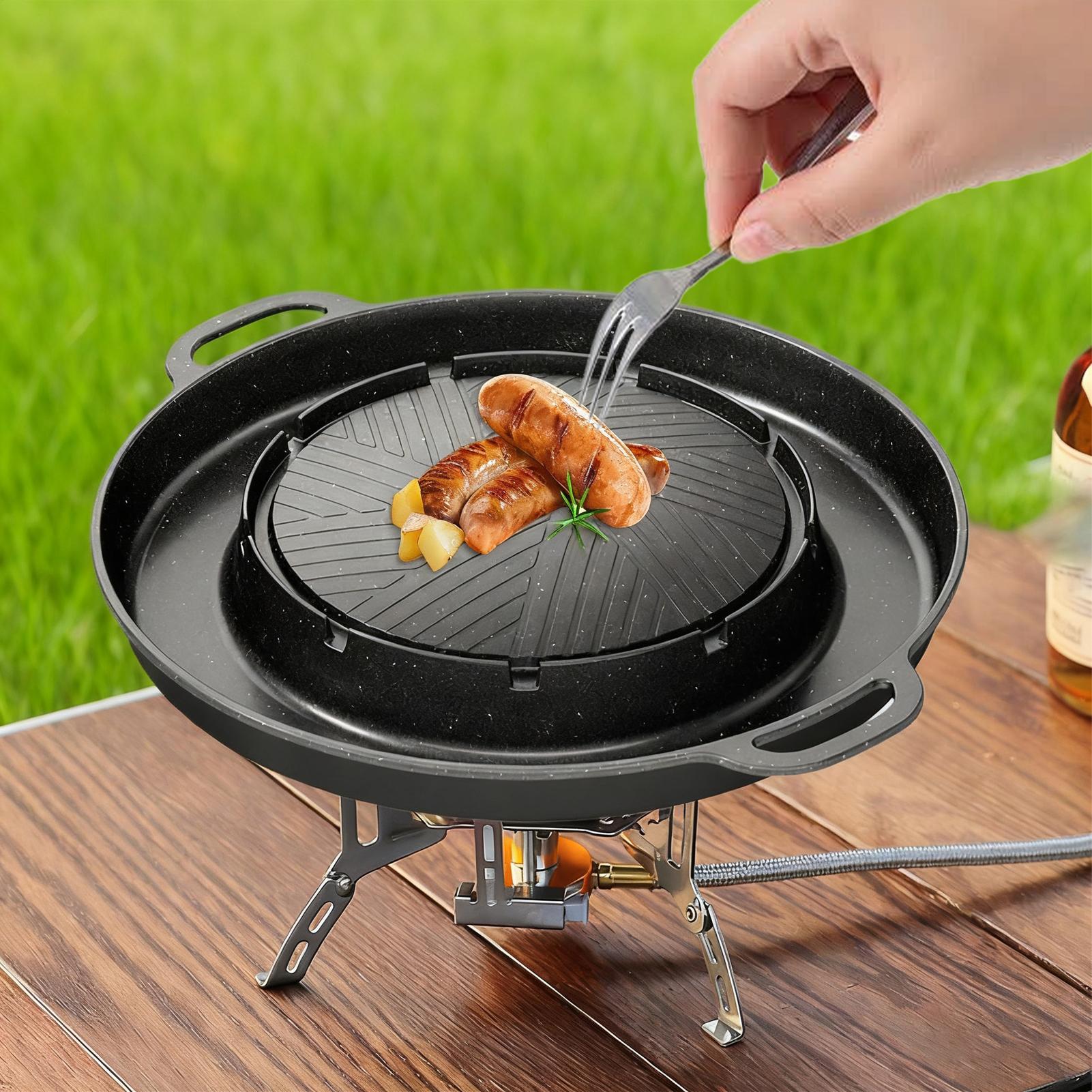 Grill et poêle chaude 2 en 1 p - Camping Cooking Cupboard avis et prix