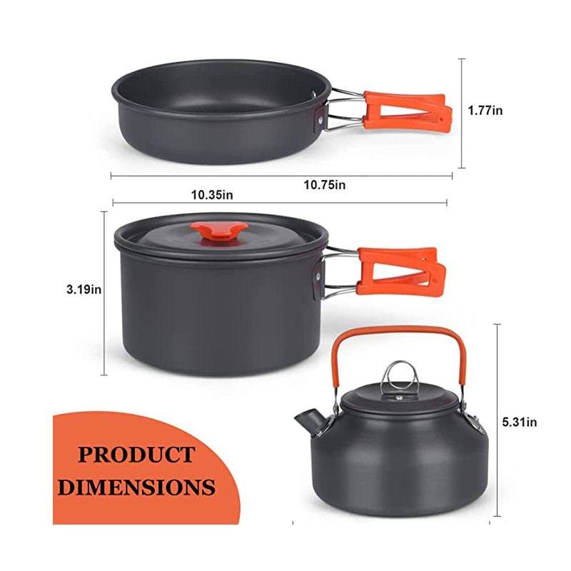 Batterie de cuisine de Camping - Camping Cooking Ware Set avis et prix