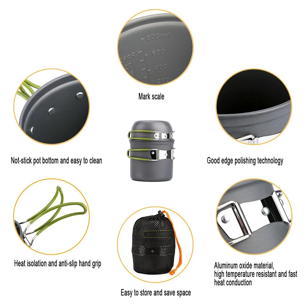 Kit d'ustensiles de cuisine de - Camping Cooking Ware Set avis et prix