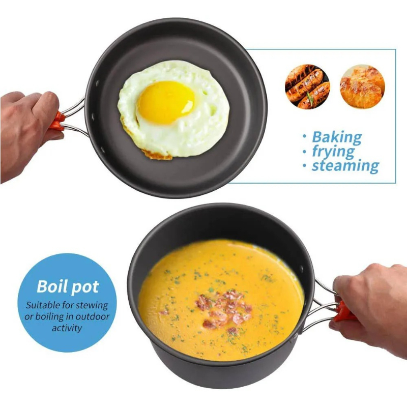 Ensemble de cuisine de camping - Camping Cooking Ware Set avis et prix