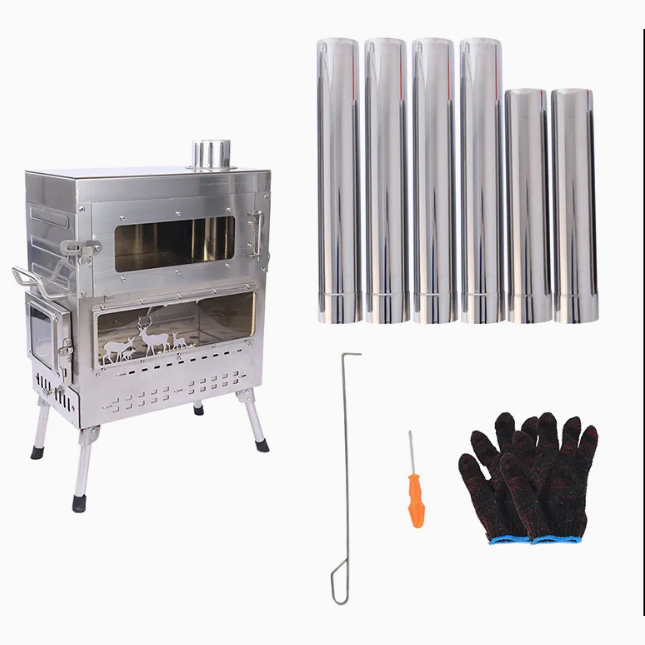 Four à bois de camping en acie - Camping Cooking Ovens avis et prix