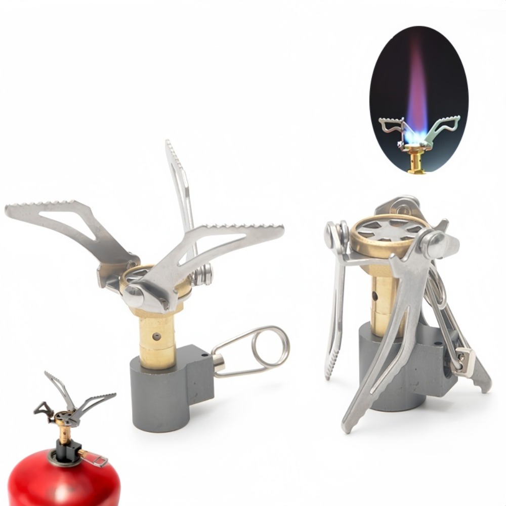 Réchaud de poche pliable en al - Camping Cooking Gas Stove Portable Tool avis et prix