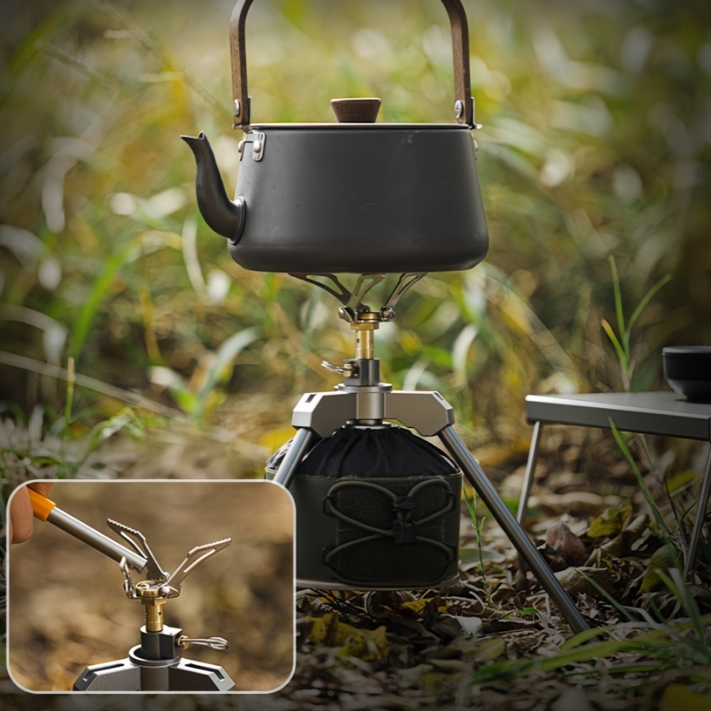 Réchaud de poche pliable en al - Camping Cooking Gas Stove Portable Tool avis et prix