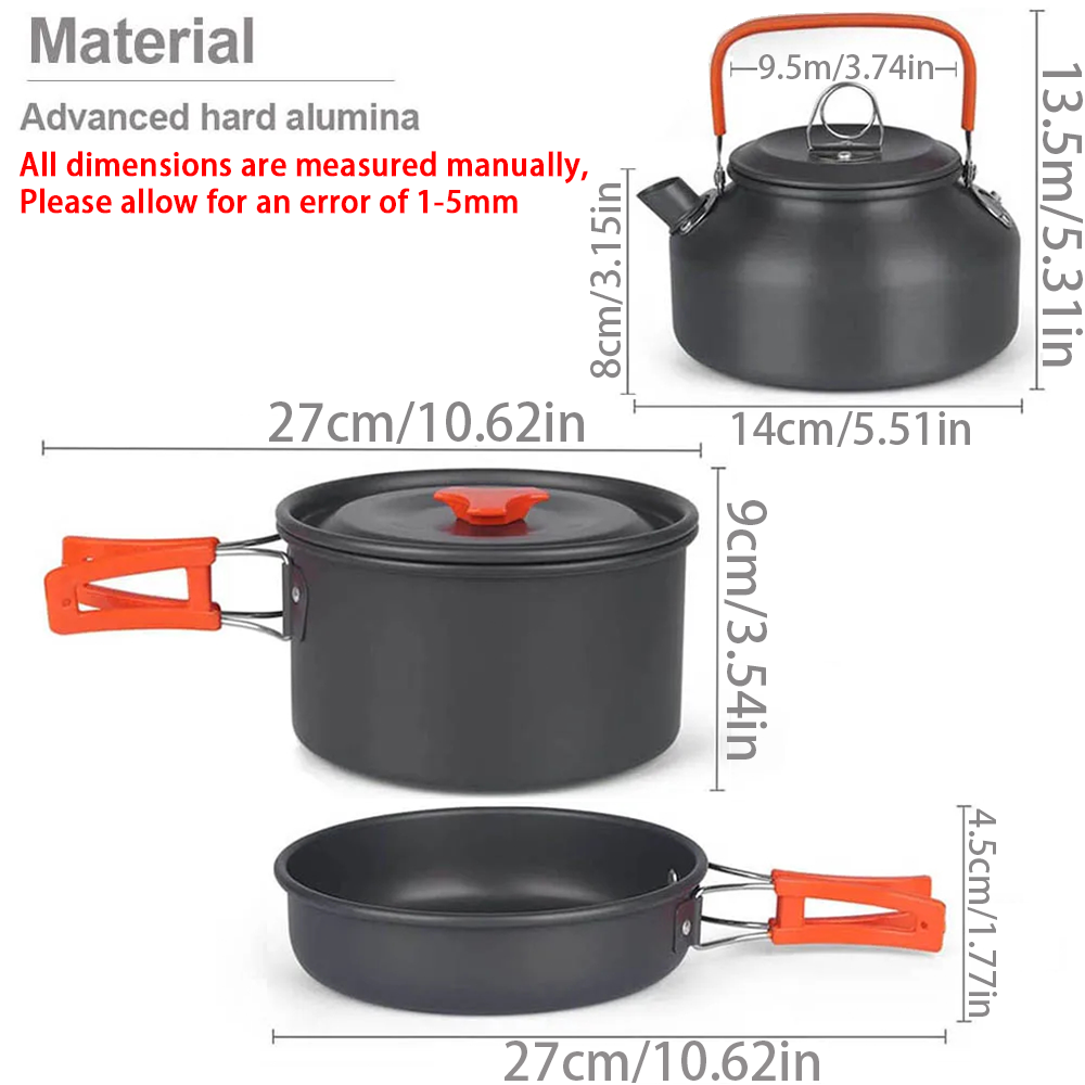 Kit d'ustensiles de cuisine de - Camping Cooking Ware Set avis et prix