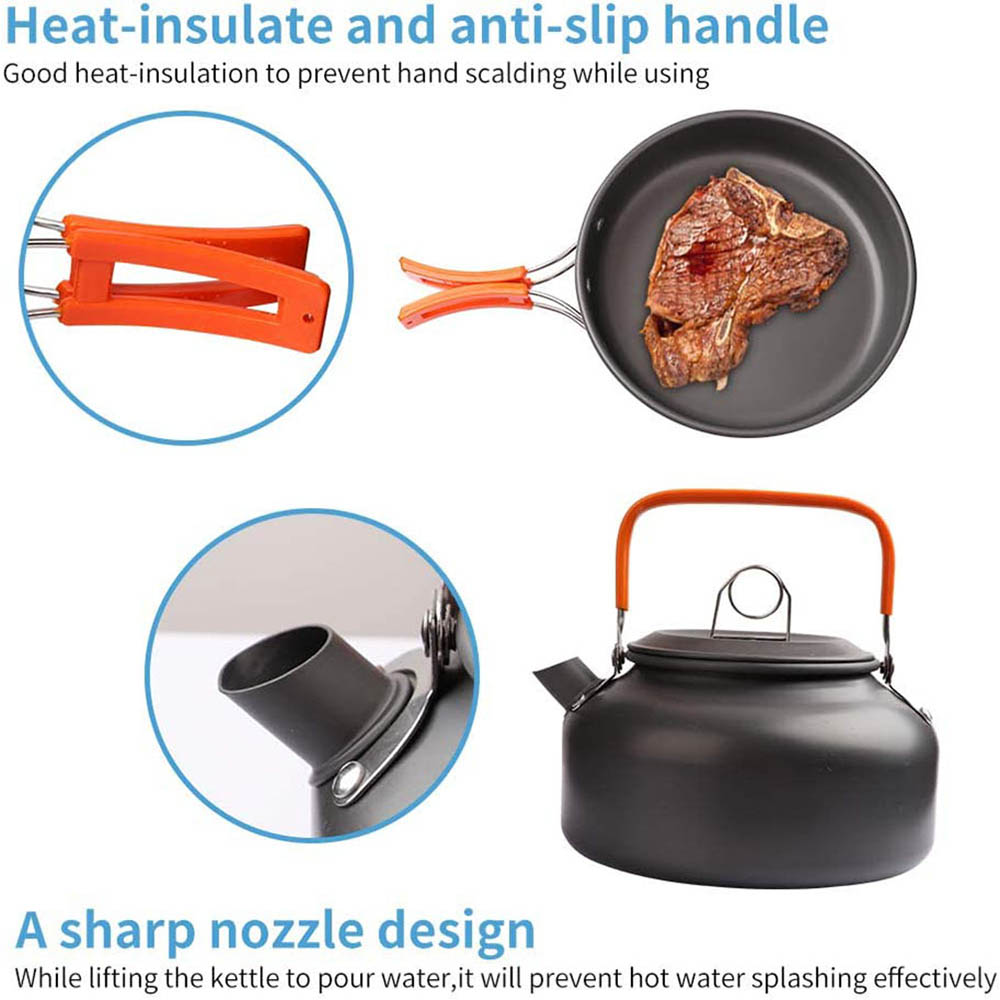 Kit d'ustensiles de cuisine de - Camping Cooking Ware Set avis et prix