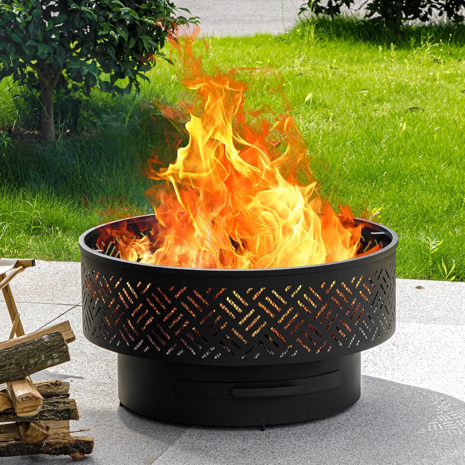 Table de foyer ronde en métal  - Camping Cooking Pack avis et prix