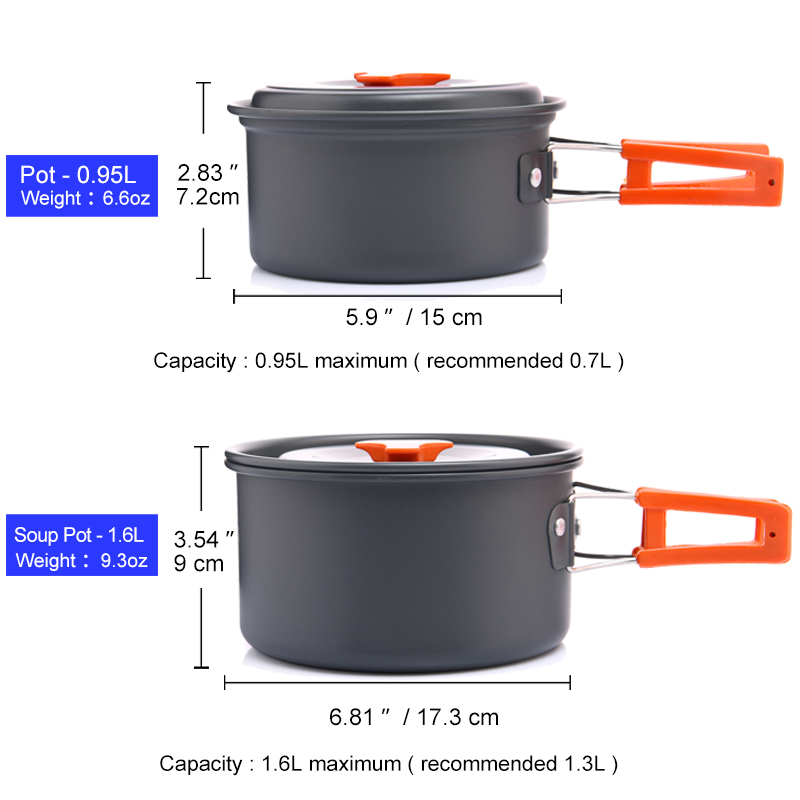 Widesea Camping ensemble d'ust - Camping Cooking Ware Set avis et prix