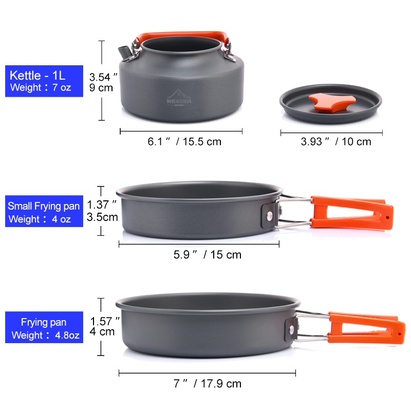 Widesea Camping ensemble d'ust - Camping Cooking Ware Set avis et prix