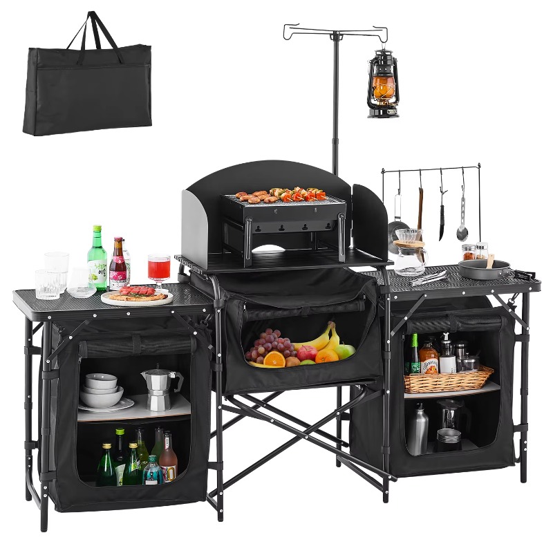 【Hot】VEVOR Table de cuisine de - Camping Cooking Cupboard avis et prix