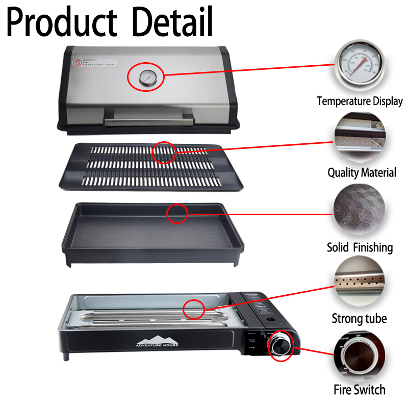 Barbecue portable pliable en a - Camping Cooking Gas Stove Portable Tool avis et prix