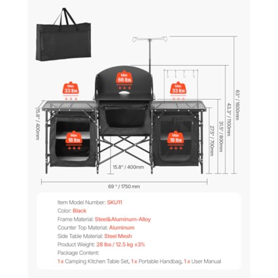 Table de cuisine de camping, t - Camping Cooking Cupboard avis et prix