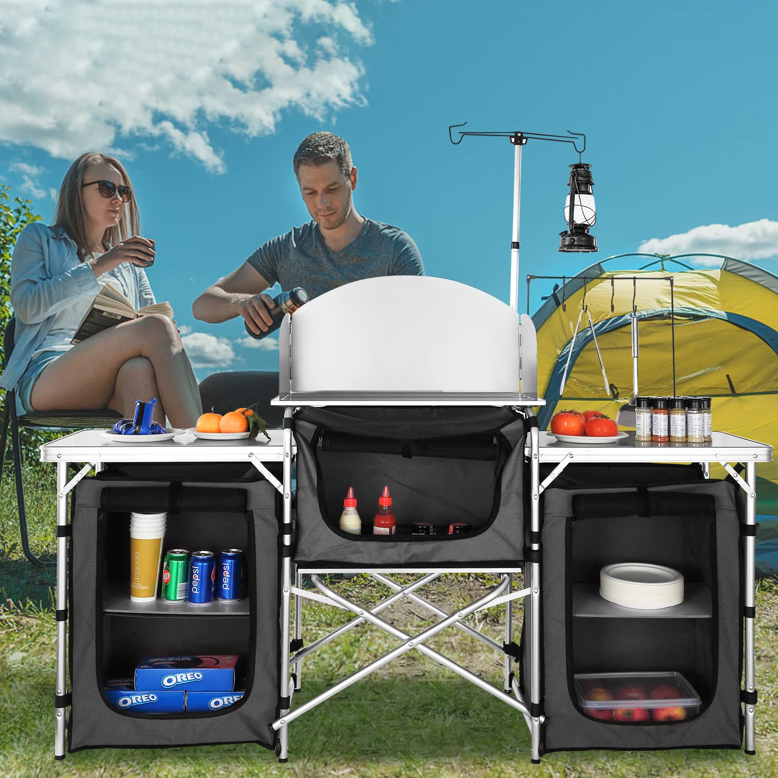 Table de cuisson pliante d'ext - Camping Cooking Cupboard avis et prix