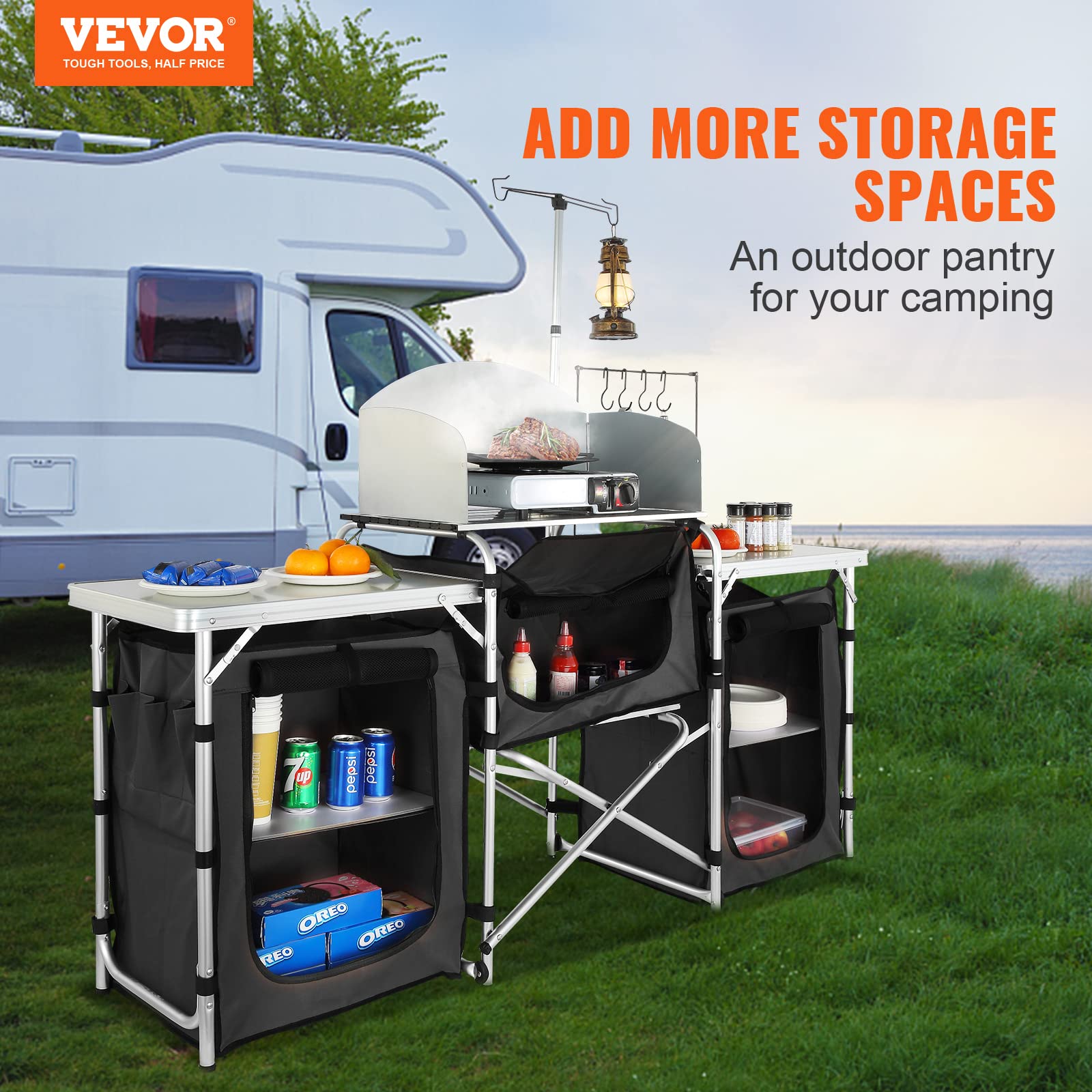Table de cuisson pliante d'ext - Camping Cooking Cupboard avis et prix