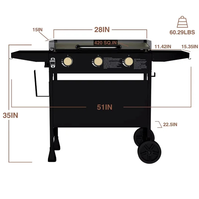 Station de cuisson extérieure  - Camping Cooking Flat Top avis et prix