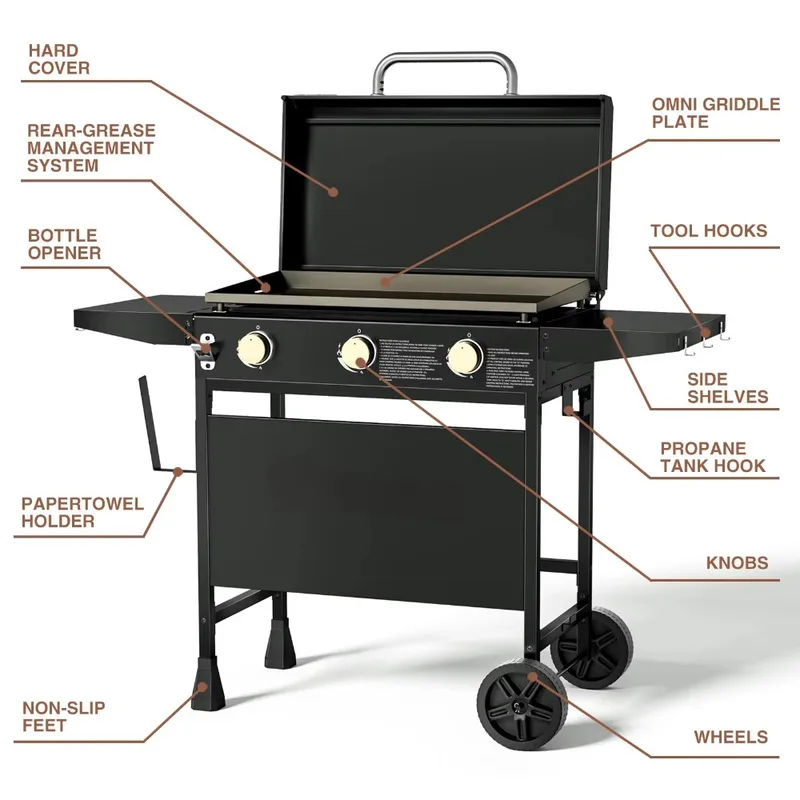 Station de cuisson extérieure  - Camping Cooking Flat Top avis et prix