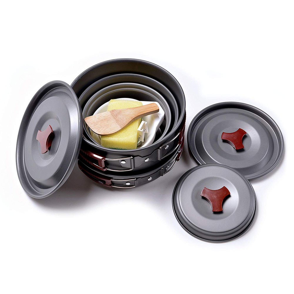 Kit de batterie de cuisine de  - Camping Cooking Ware Set avis et prix