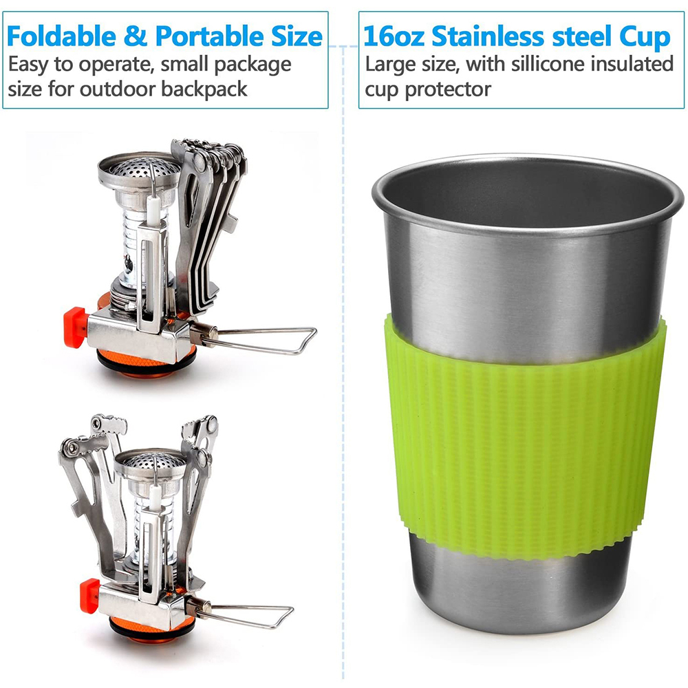 Kit d'ustensiles de cuisine de - Camping Cooking Ware Set avis et prix